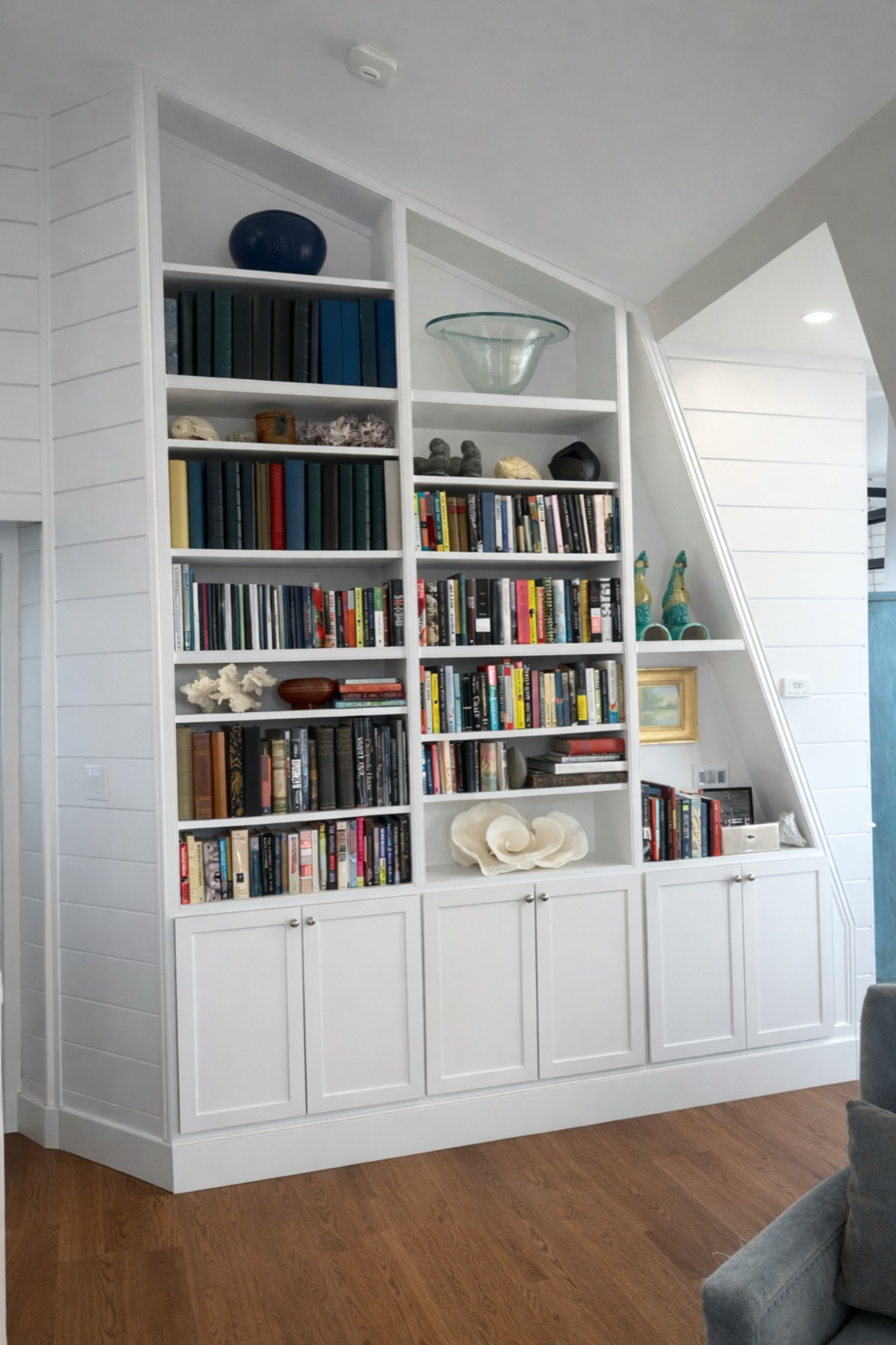 Custom built-in cabinetry in a Marblehead home